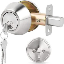 Round Single Cylinder Deadbolt Security Door Lock With Key Safe Lock Door Knobs