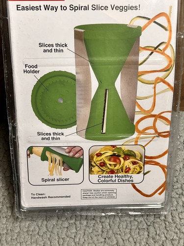 Sunkist Affettatrice a Spirale 2 in 1 Affettatrice Verdure Verde Nuova In Confezione - Foto 5 di 7