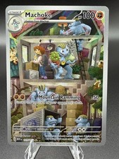 Pokémon TCG Machoke Viola Scarlatto 151 Holo Carta Illustrazione 177/165