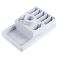 Razor Rack with Blade Case - Plastic Shaving Tool Organizer for Bathroom