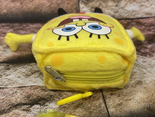 SpongeBob Schwammkopf Münzbeutel/kleiner Reißverschluss Plüschbeutel | 7”x 5” | 2014®️ - Bild 3 von 3