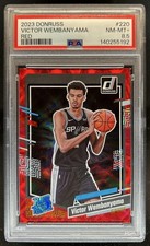 2023-24 Panini Donruss Victor Wembanyama Red RC Rated Rookie #220 Spurs PSA 8.5