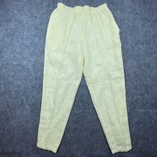 Vintage Mill Valley Pants Womens PP Small Yellow Light 100 Cotton Elastic Taper
