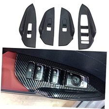 Interior Door Window Switch Panel Cover Window Switch Panel Cover Carbon Color