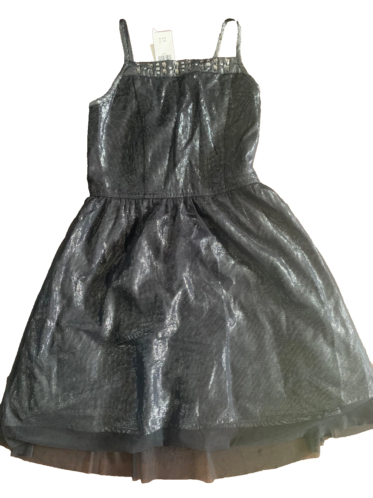 NWT Abercrombie Kids Girls Dress Black/Shine Size 11/12 Was 49.95