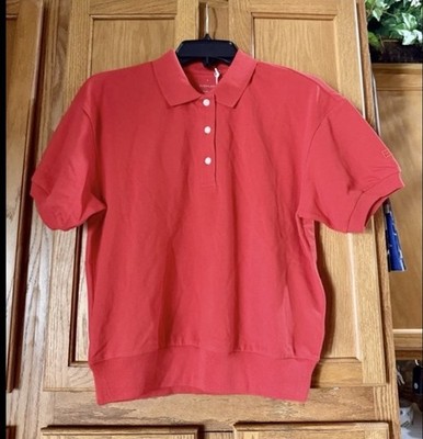 NWT Everlane The Oversized Organic Cotton Polo Big Red Size Small
