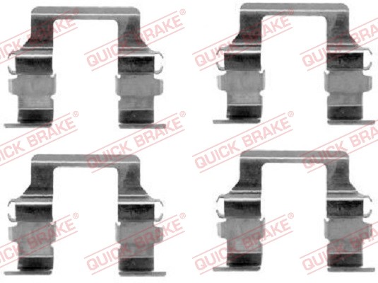 Fits QUICK BRAKE 109-1164 ACCESSORY KIT, DISC BRAKE PADS