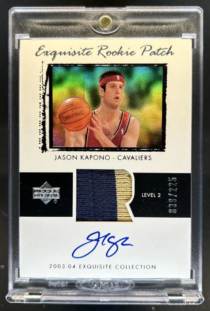 2003-04 Upper Deck Exquisite Jason Kapono Patch Rookie Auto RC #/225 Cavaliers