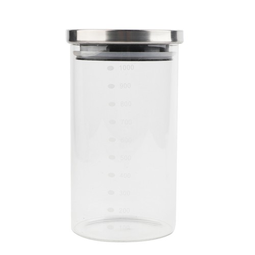 1000ml Verre Pot De Rangement Café Grains Cuisine Récipient Alimentaire - Imagen 6 de 12