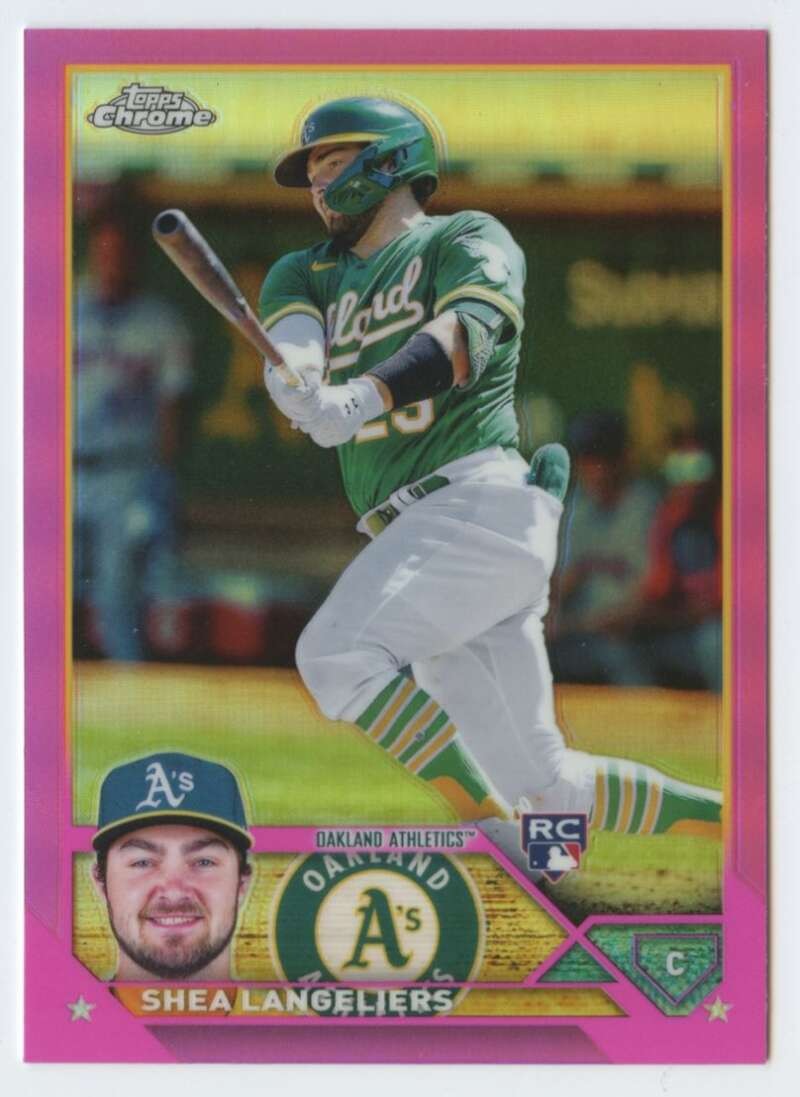 2023 Topps Chrome Refractor Pink #175 Shea Langeliers RC - Rookie Card  ID:58650