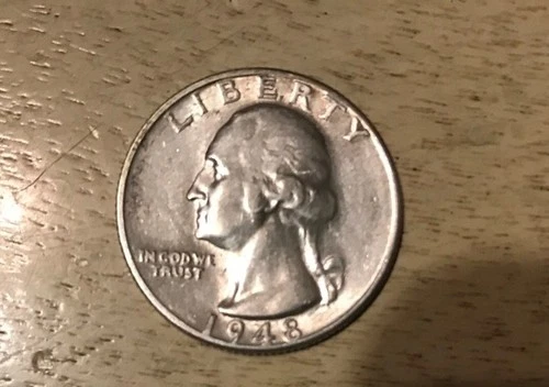 1948-D Washington Silver Quarter XF Condition Denver Mint 25c Set Break