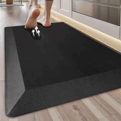 Papel Pintado Cocina Antifatiga Grueso Acolchado Ergonómico Impermeable Oficina Negro - Imagen 1 de 4
