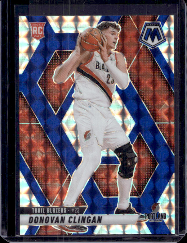 2024-25 Panini Mosaic - Rookies Donovan Clingan #246 Blue Choice  #05/45 (RC)