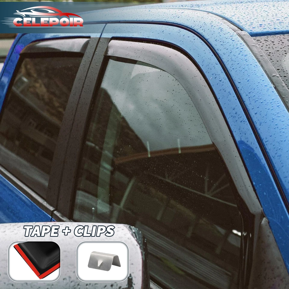 Dodge Visera de ventilación de ventana en canal 2003-2009 Ram 2500 3500 1500 cabina extendida Foto 4 de 4