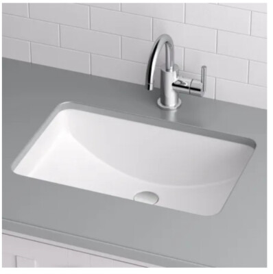 Miseno Cafe 21'' X 15'' Undermount Bathroom Sink with Overflow in Bright White