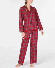 Family Pajamas Women's Sz S Matching Long Sleeves Brinkley Plaid Pajama Sets