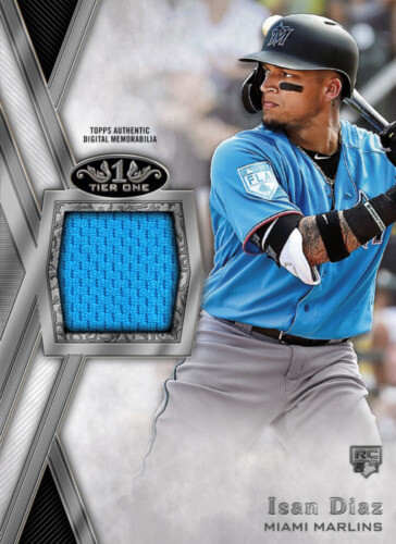 2024 Topps Tier One Sandy Alcantara Triple Relic Autograph /49 Sandy Alcantara Topps Tier One Relic