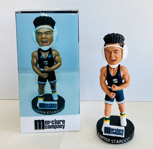 Carter Starocci Penn State College Spikes Wreslting Champion 2023 Bobblehead SGA - Foto 1 di 2