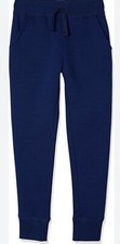 Amazon Essentials Girls Blue Fleece Sweatpants Lg - 9 years