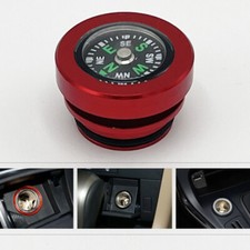 Car Lighter Plug Cap Cigarette Lighter Power Outlet Cover Dustproof Aluminum Car Lighter Plug Cap Cigarette Lighter Power Outlet Cover Dustproof Aluminum