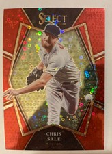 2022 Panini Select Chris Sale Premier Level Red Disco Prizm #142 Boston Red Sox