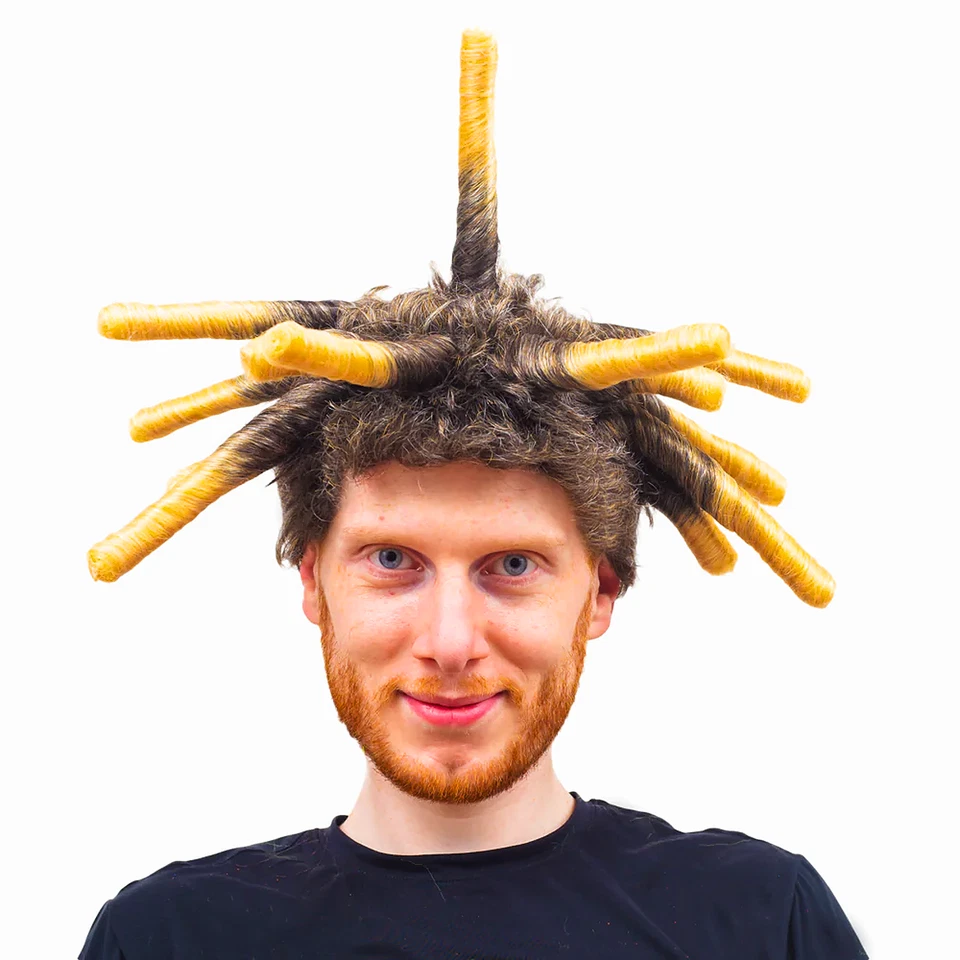 Island Boy Halloween Cosplay Disfraz Peluca Accesorio para Adultos y Ropa para Eventos Foto 2 de 3