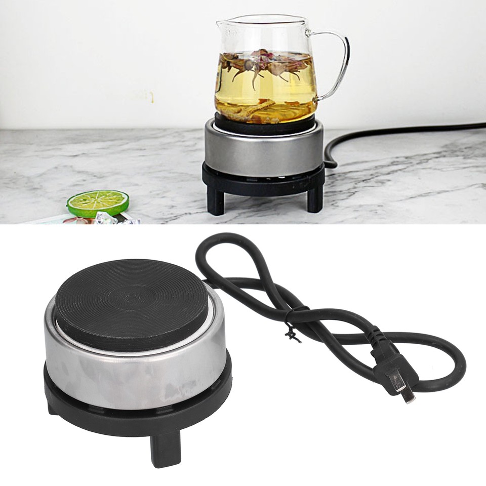300W Mini Electric Stove Iron Hot Plate Tea Coffee Pot Warmer Heater