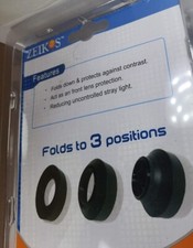 77mm Universal Rubber Lens Hood Normal Tele Wide Zoom 77 mm Zeikos Screw-in