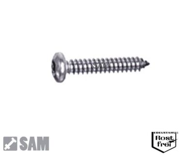 Blechschrauben Linsenkopf DIN 7981 H A2 Edelstahl V2A 4,2X9,5 bis 4,2X25mm