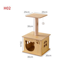 Large Multi-Layer Cat Tower with Sisal Scratching Post for Indoor Cats