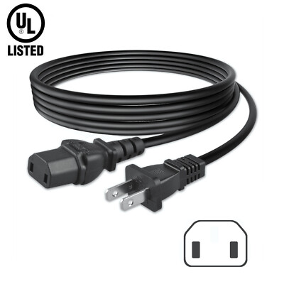 6.6ft UL Power Cord Cable for Polk Audio PSW111 PSW125 PSW505 PSW525 Subwoofer