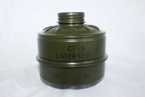 Romanian M74 Gas Mask CF-4 Filter Military Surplus Prop Novelty Item 40mm Green