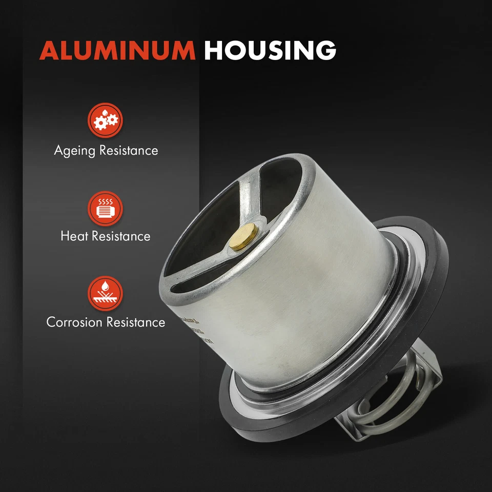 Termostato de refrigerante de motor para International Harvester 2554 Peterbilt Volvo 82°C Foto 4 de 4