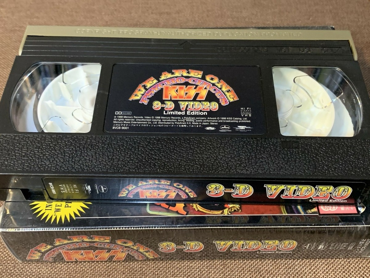 KISS We Are One Psycho-Curcus JAPAN 3-D VHS+CD BOX PHCR KISS We Are One Psycho-Curcus JAPAN 3-D VHS+CD BOX PHCR
