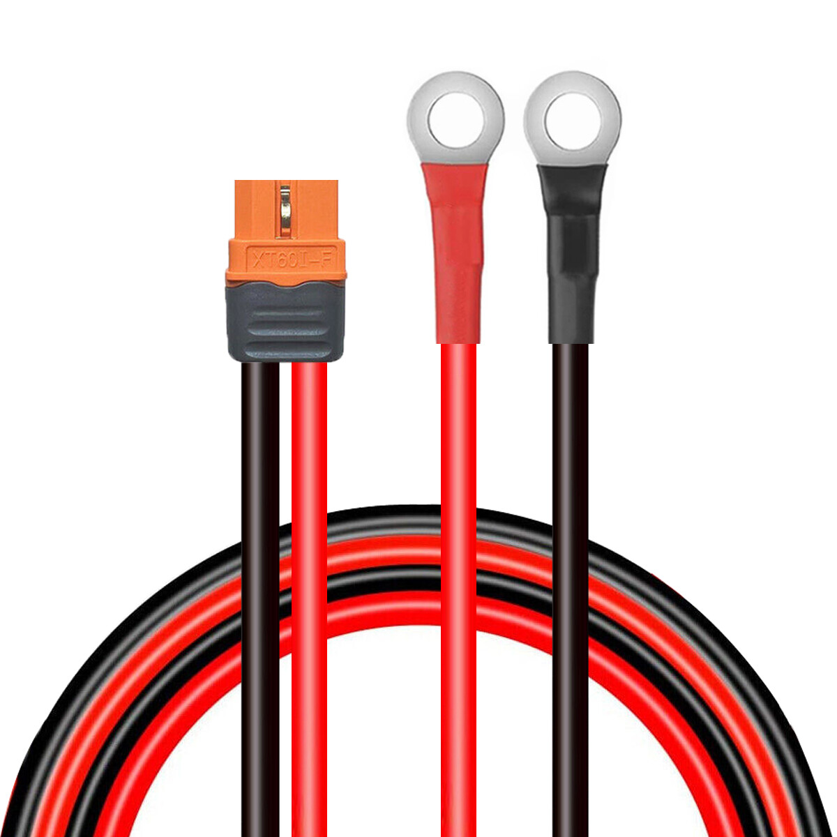 10AWG XT60i Female Connector to O Ring Terminal M8 Battery Solar