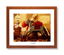 Santa Clause Workshop & Elf Helpers Christmas Holiday Picture 16x20