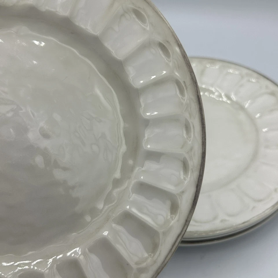 Juego de 4 platos de ensalada de melamina gris exterior rústicos Williams Sonoma Foto 2 de 4