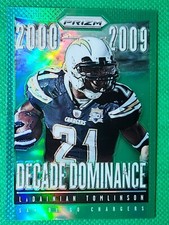 2013 Panini Prizm Brilliance GREEN 23 LaDainian Tomlinson HOF San Diego Chargers