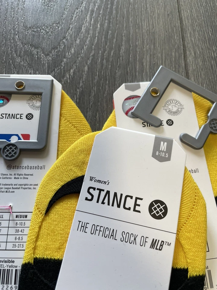 3 Pack - Stance Pittsburgh Pirates Women's Invisible No Show Socks Size M 6-8.5 - Image 4 of 4