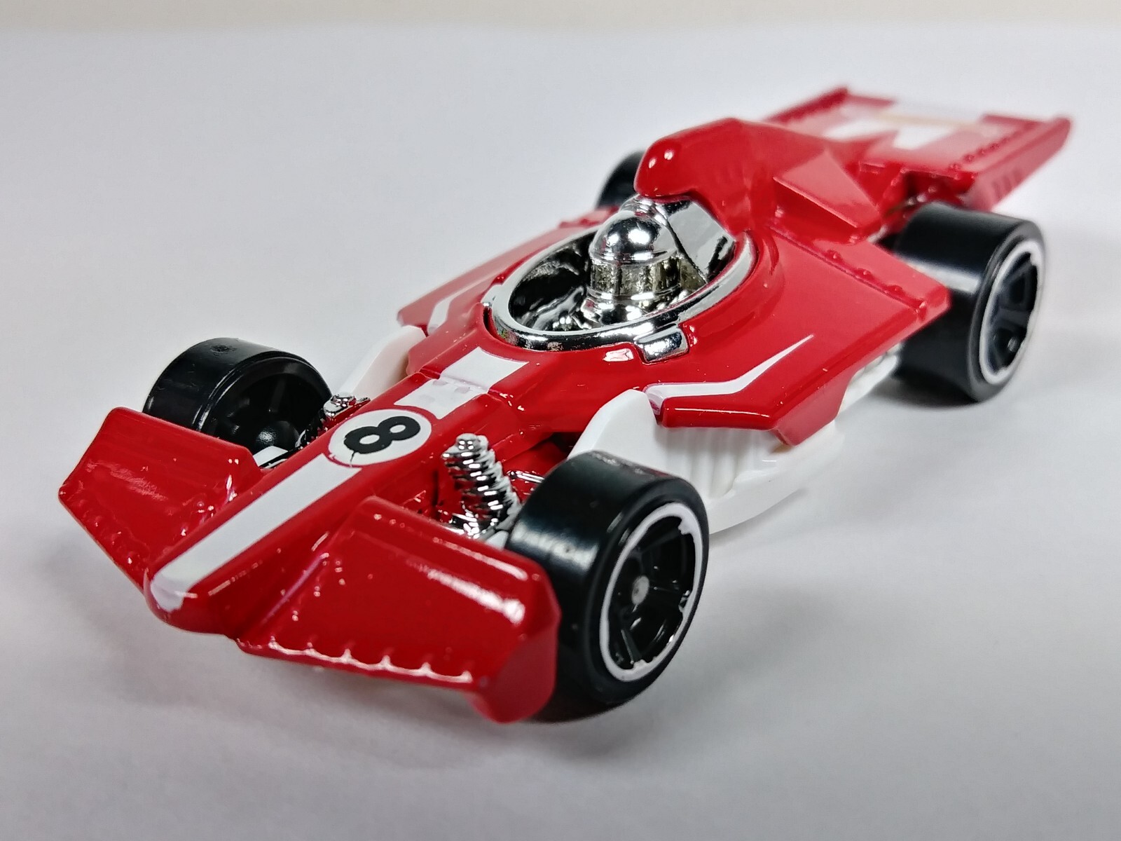 Formula Flashback Hot Wheels 2017 Legends of Speed #71 Red MC5 Rims 1:64 Loose