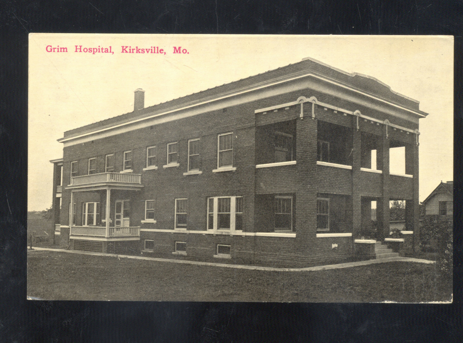 KIRKSVILLE MISSOURI GRIM HOSPITAL BUILDING VINTAGE POSTCARD eBay