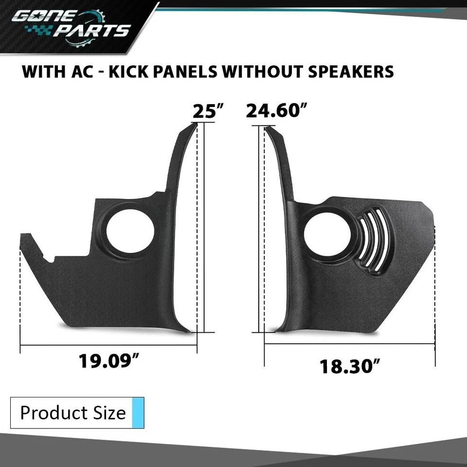 Ajuste para Chevrolet Impala 1964 con paneles de retroceso de altavoz de CA sin altavoces Foto 4 de 4