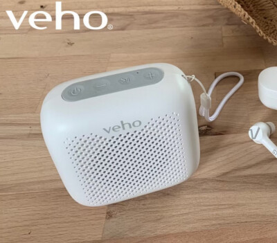 Veho MZ-4 tragbarer Bluetooth-Lautsprecher - Wasserdicht - TWS - Weiß - NEU OVP