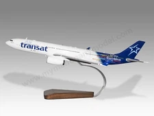 Airbus A330-300 Air Transat Desk Wood Airplane New Model Large Scale 1/144