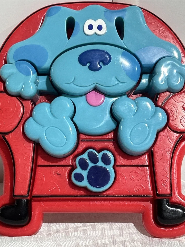 Blues Clues Puzzle Switch A Piece Big Chunk Plastic Big Chair 1998 Mattel VTG - Imagem 4 de 4