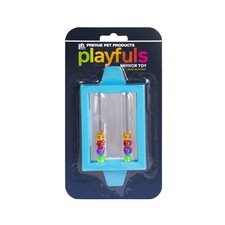 Prevue Hendryx Clip-on Mirror Toy w/ Interactive Beads  USA SELLER  Bird Toy