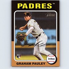 2024 Heritage High Number Graham Pauley Base RC #666 San Diego Padres