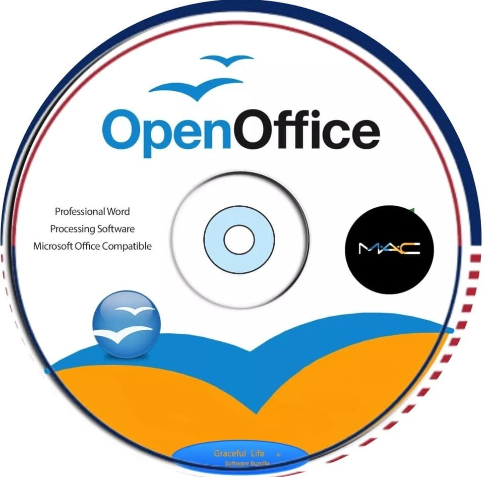 OpenOffice Software Suite for MAC DVD Word Processing Home Student Business - Picture 1 of 14
