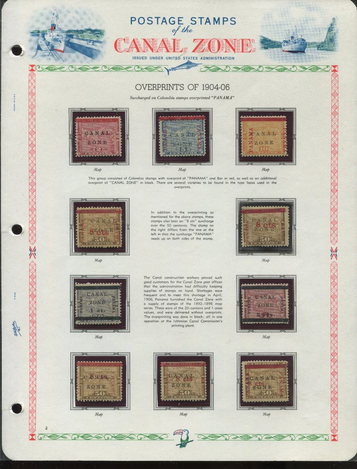 Colección Canal Zone en páginas blancas As con certificado como nuevo 15 PF, 47 y más CV 8K+ Foto 2 de 4