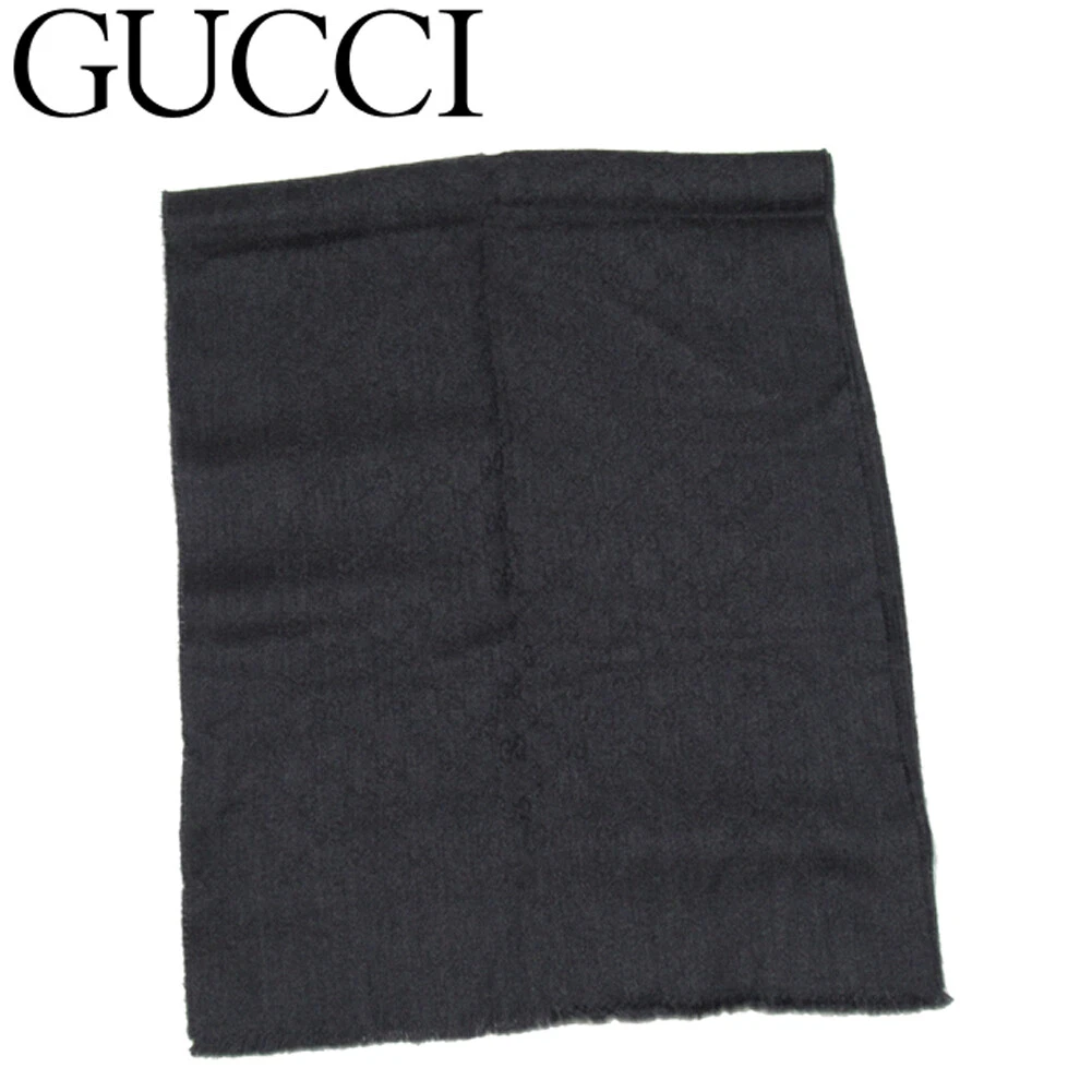 Foulard GUCCI motif GG gris gris cachemire authentique occasion T21611
